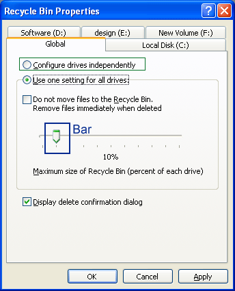 Recycle-Bin-Properties Recycle-Bin-Properties