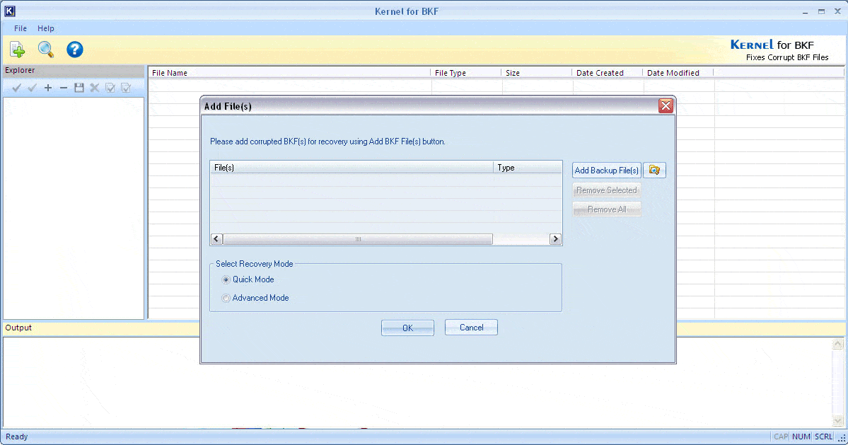 Kernel BKF - Corrupt Backup File Repair 15.10