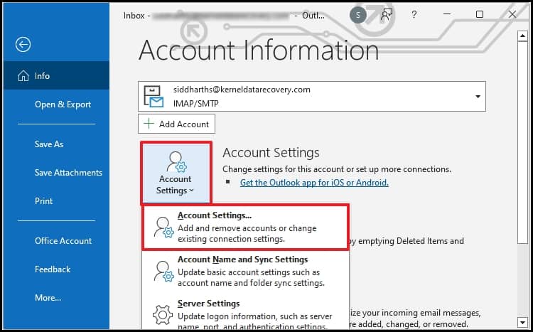 Account Settings