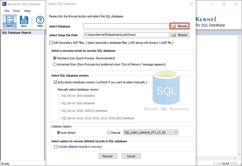 Add mdf file