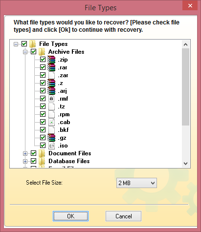 choose File Trace scan mode
