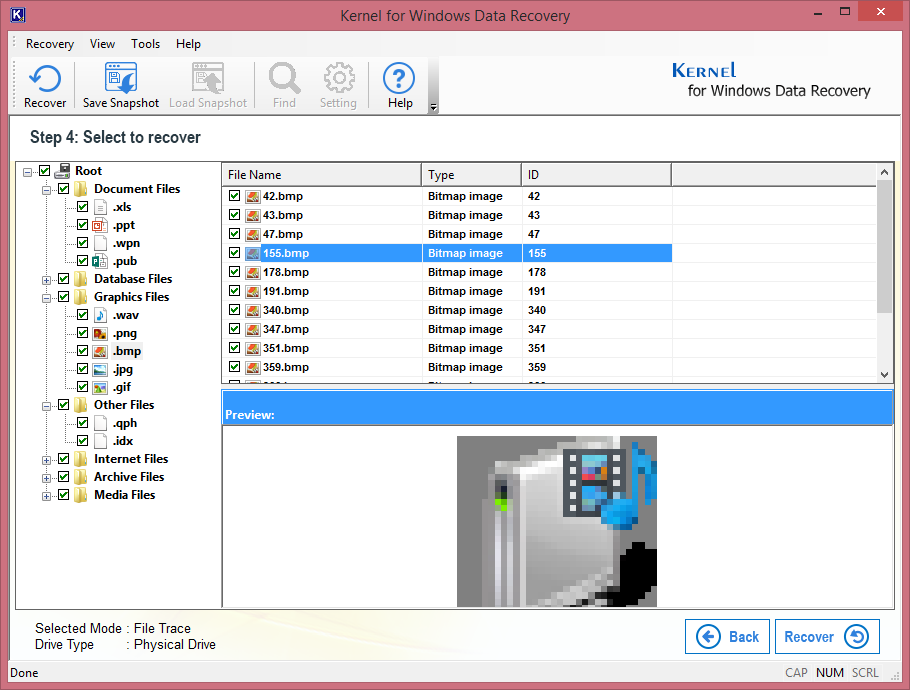  Preview recovered files