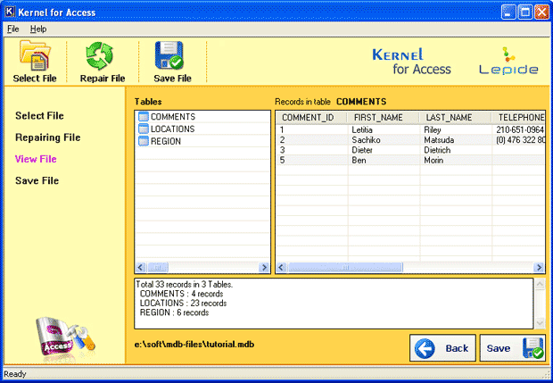 one can Preview and Save the recovered file