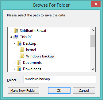 Provide a file path for saving