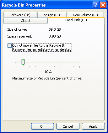This will activate the bar in another drive tab