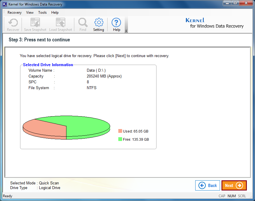 previews of drive  information