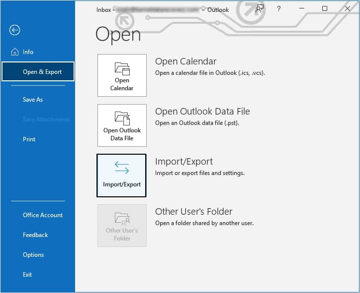 Click on the File menu