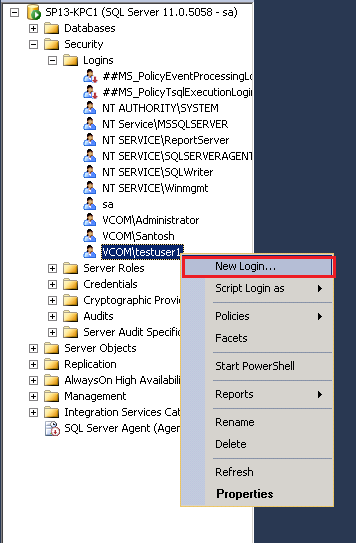 login to SQL Server as an administrator