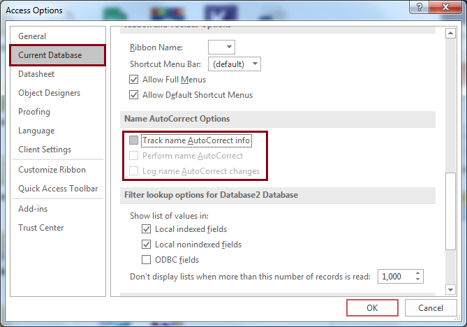 Log name AutoCorrect changes