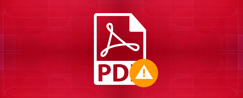 Common PDF file errors and solutions to resolve