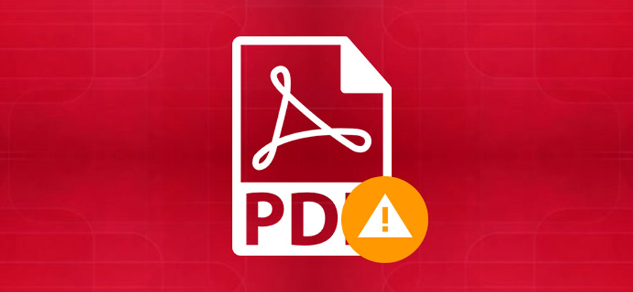 Common PDF file errors and solutions to resolve