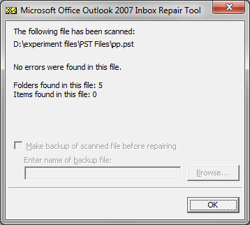 repair Outlook inbox