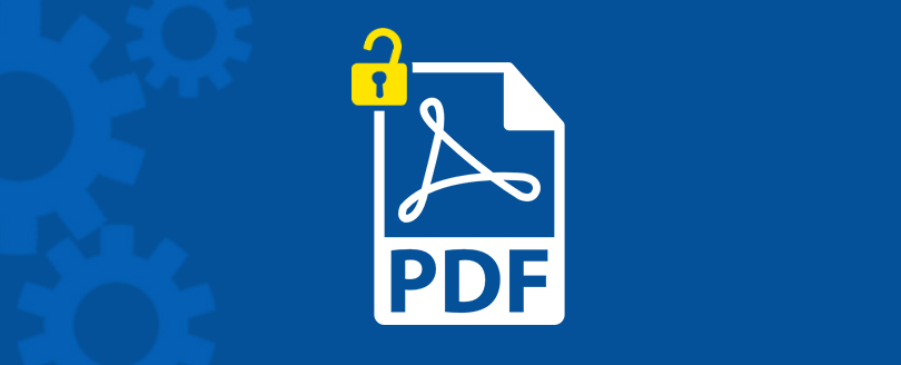 Describing the easiest way to unlock PDF files