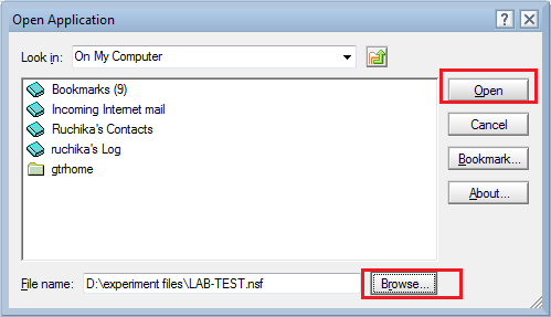Browse NSF File