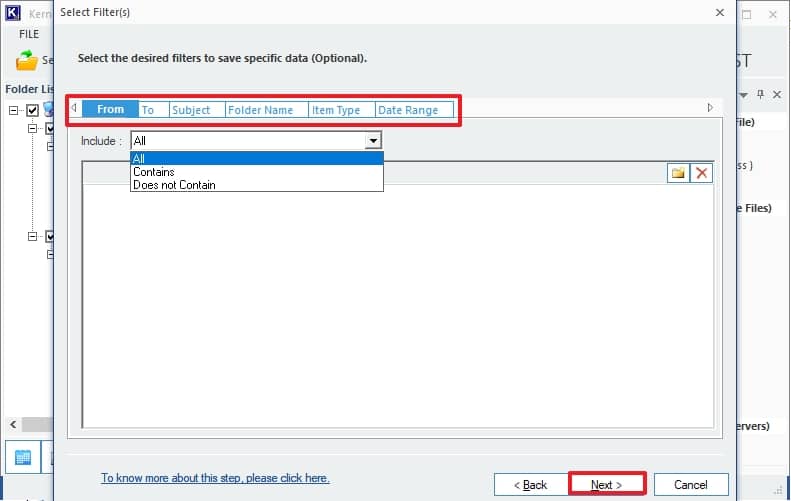 Use filters to narrow down the data to specific items