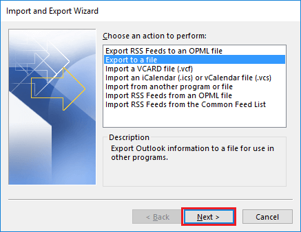 Import/Export Emails from MBOX to PST