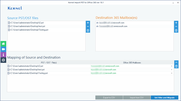 Import PST to Office 365
