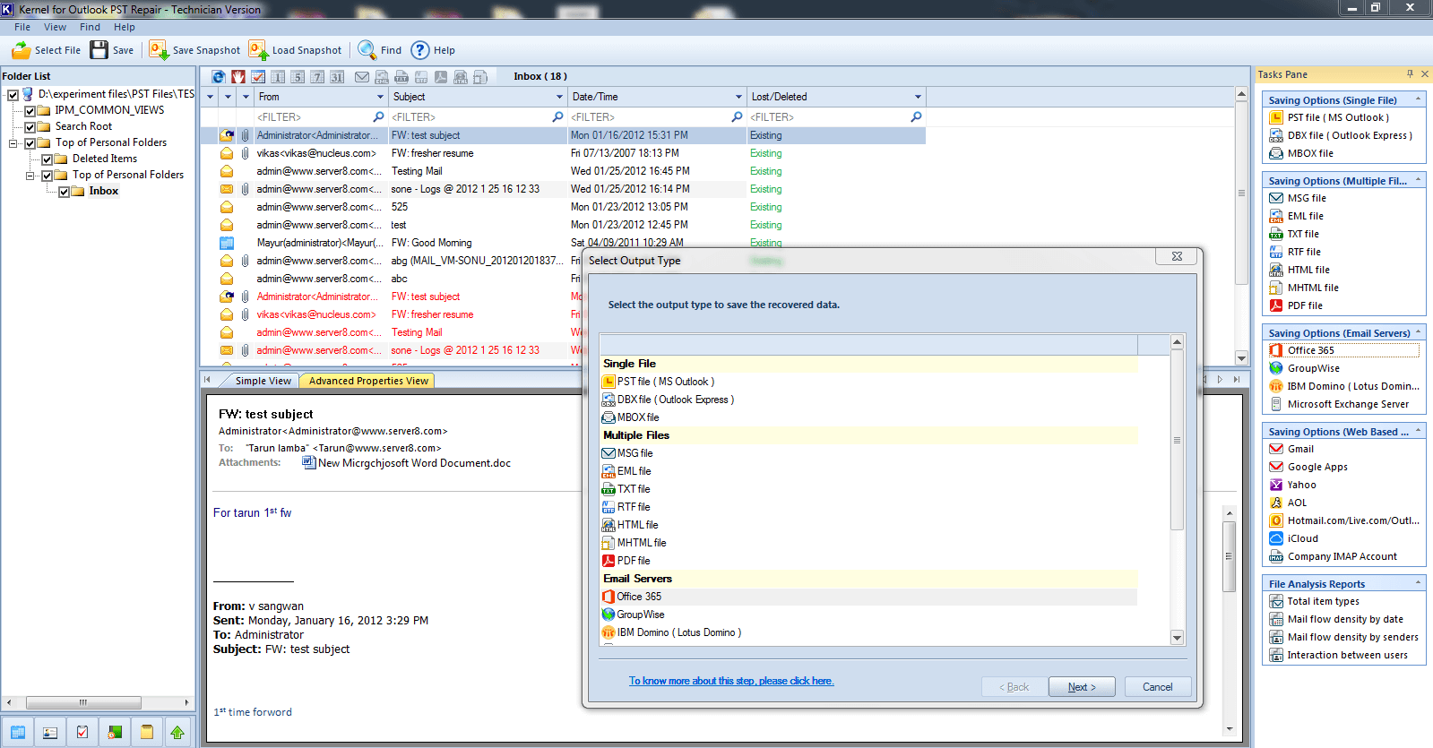 Kernel for Outlook PST repair