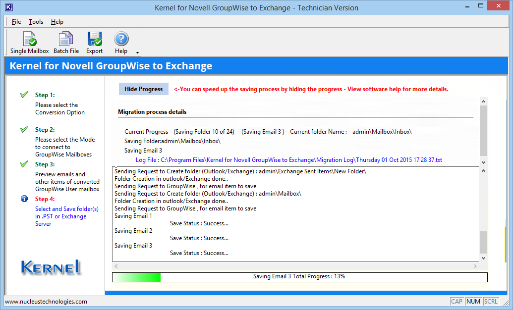 migration starts