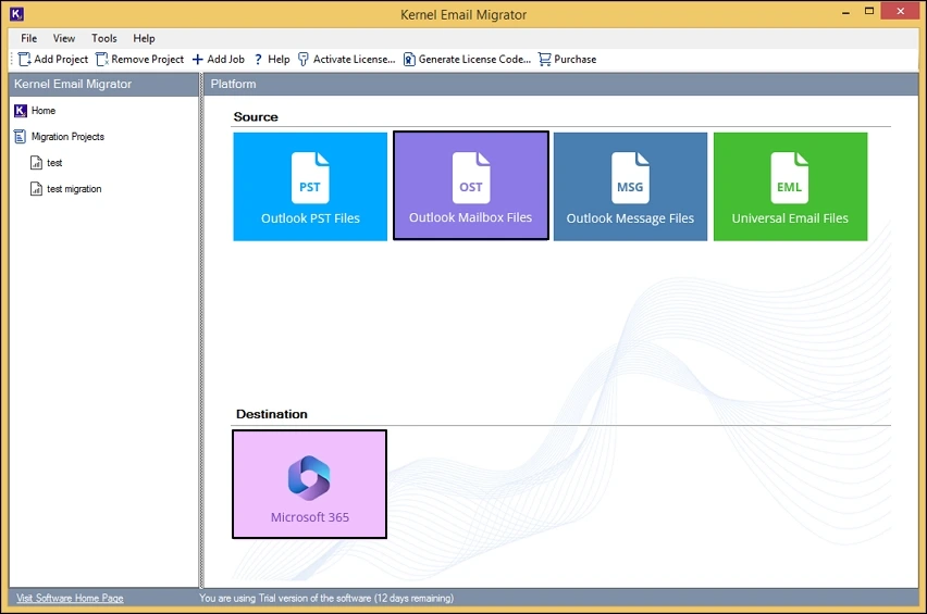 choose ost files