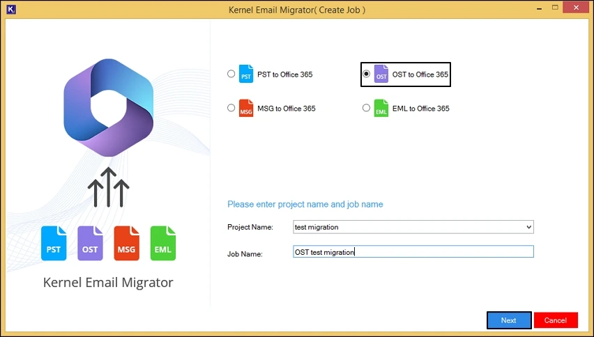 enter project name