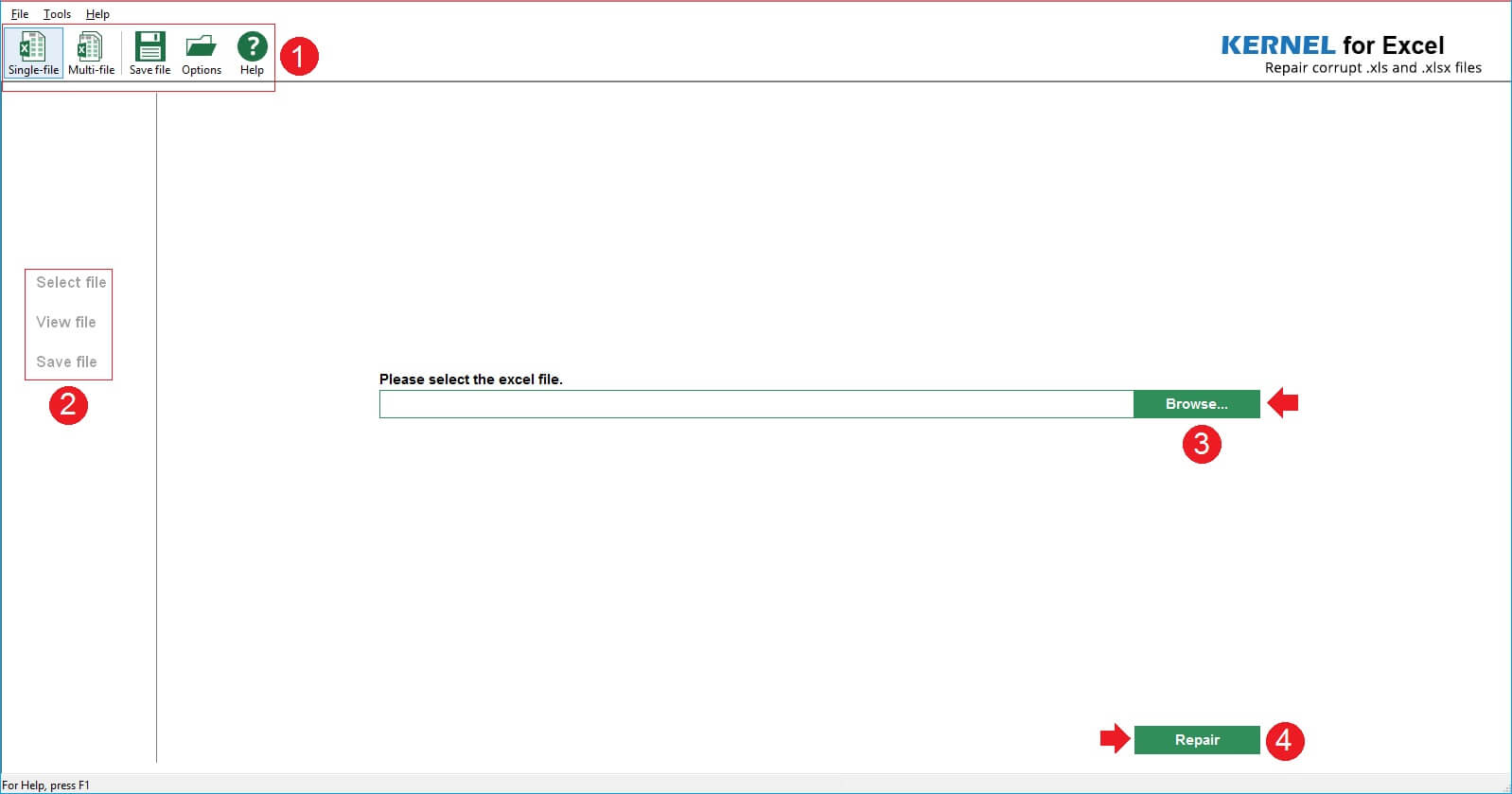 excel recover files