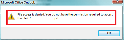 Outlook data file