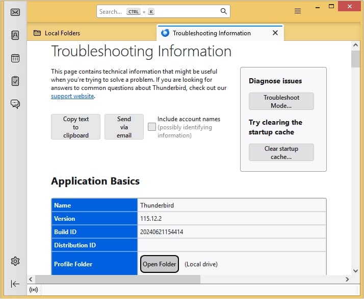 Now under the Application Basics