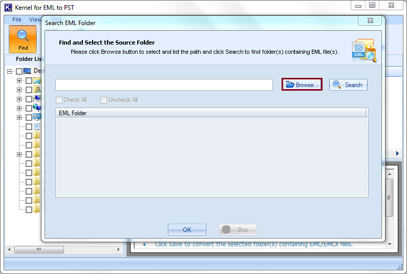 Search EML Folder