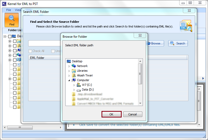 source folder