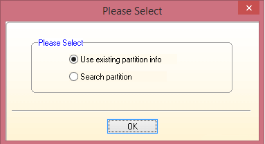 Select Use existing partition