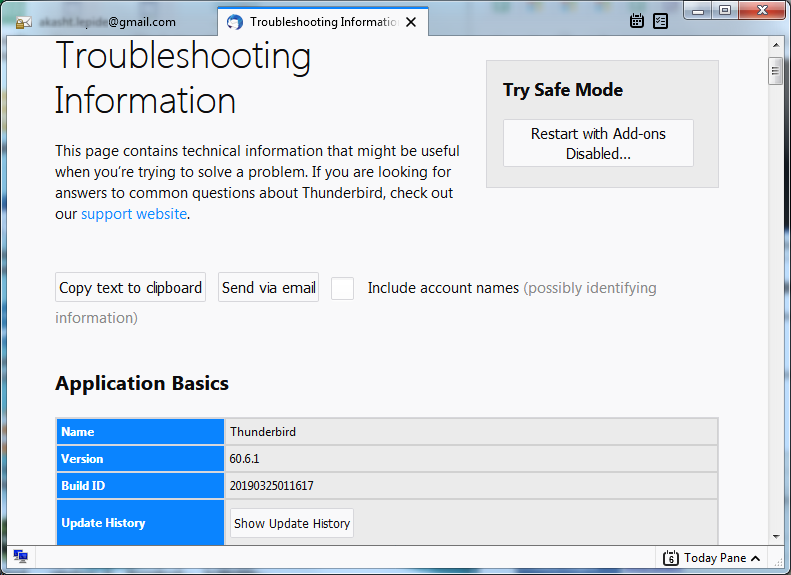 mozilla thunderbird stopped working mozilla thunderbird stopped working