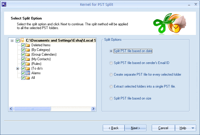 Kernel for PST Split