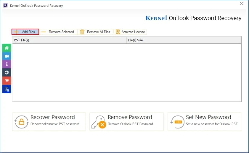 PST password recovery