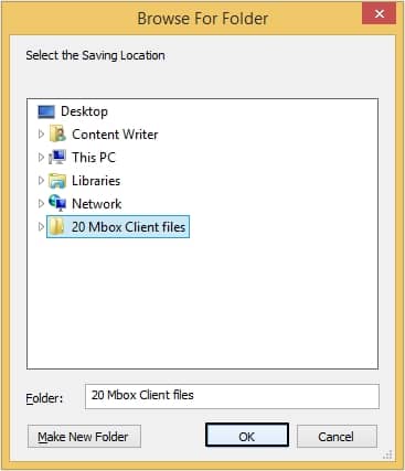 select the folder you want to add and click OK