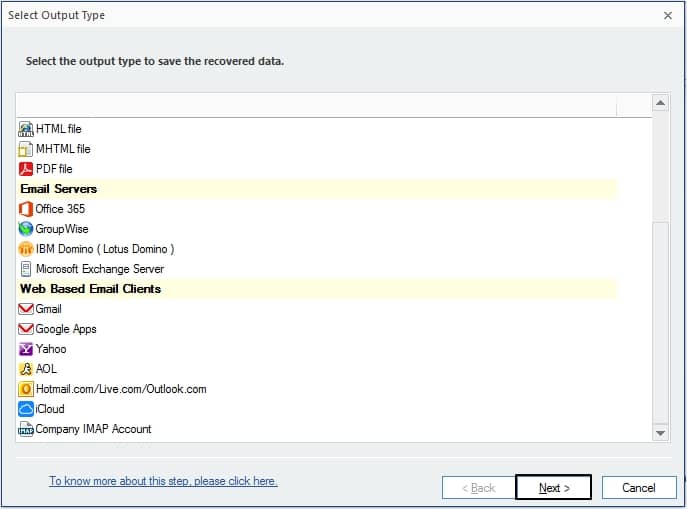 select IBM Domino 