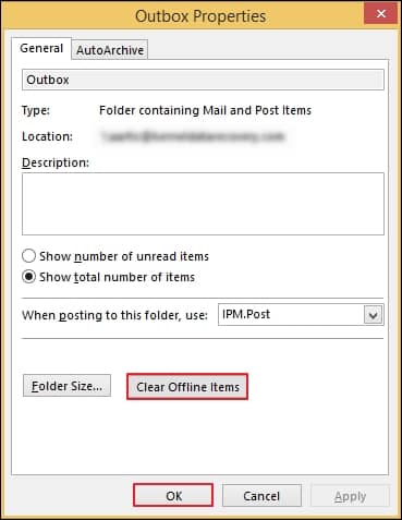 Clear Offline Items