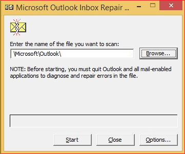 Use Inbox Repair Tool