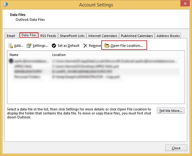 Open File Location