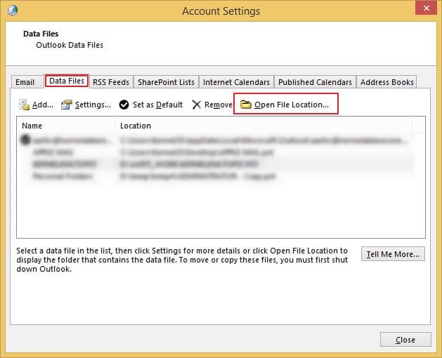 Open File Location