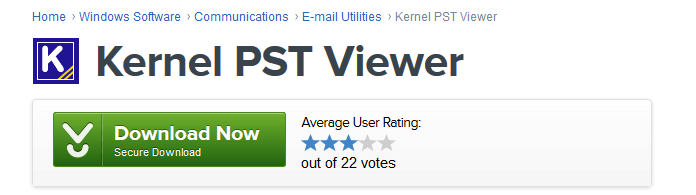 Kernel PST Viewer on Cnet