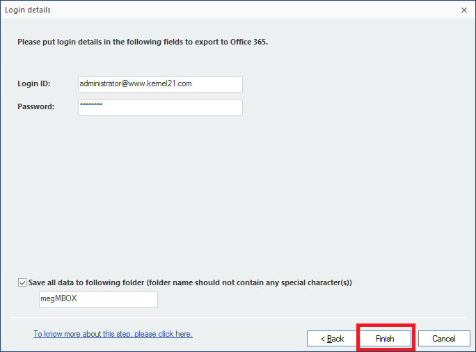 Save your MBOX files to Office 365, IBM Domino and GroupWise