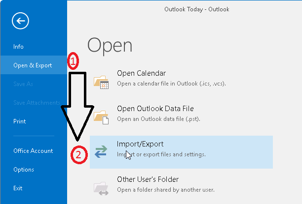 Open and Export