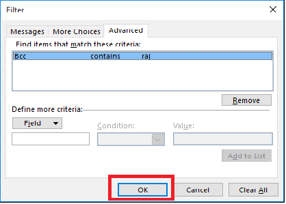select particular items from the folder