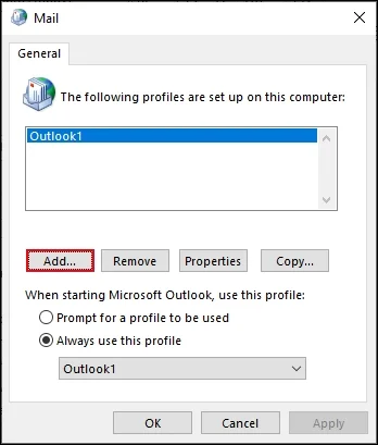 create a new profile