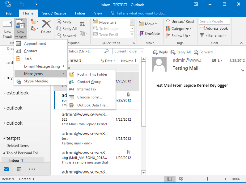 Pst Files In Outlook