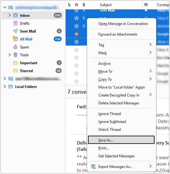 select email and click to next