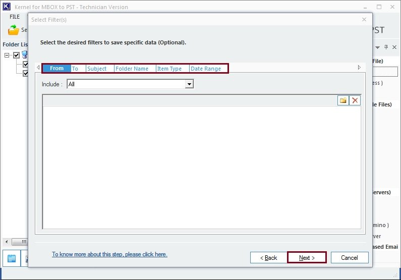 Select filter option as per your requirement