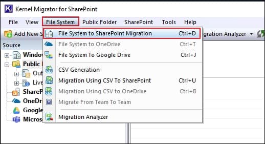File System to SharePoint Migration