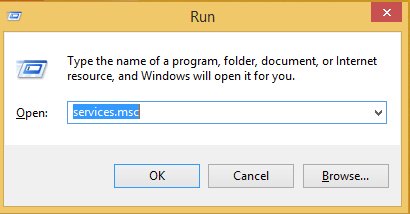 Open the Run Window by Pressing Window Button plus R